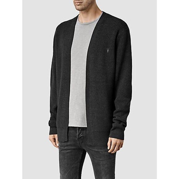 All Saints Other - All Saints Trias 100% Cotton Dark Grey Cardigan Size Small